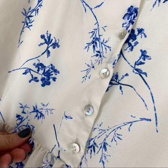 NWOT Lucky Brand Pomegranate Crepe Tiered Midi Dress - Picture 10 of 13